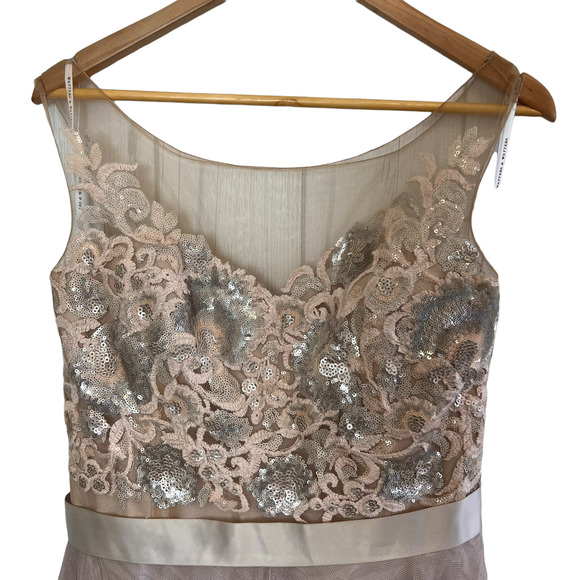 Watters & Watters Lucca Maxi Dress Sleeveless Sequined Lace 6314i - Picture 8 of 14